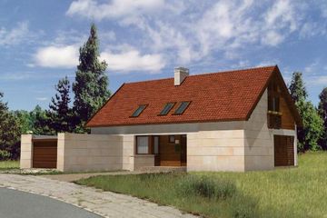  Projekt domu W 10 (GDB1011) - projekt domu parterowego z poddaszem - Zdjęcie 1