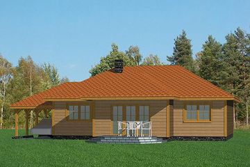  Projekt domu Domek Kaszubski 01 (SLF1002) - projekt domu parterowego - Zdjęcie 2