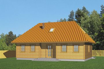  Projekt domu Domek Krakowski 01 (SLF1004) - projekt domu parterowego z poddaszem - Zdjęcie 1