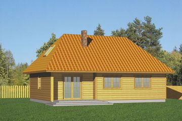  Projekt domu Domek Krakowski 01 (SLF1004) - projekt domu parterowego z poddaszem - Zdjęcie 2