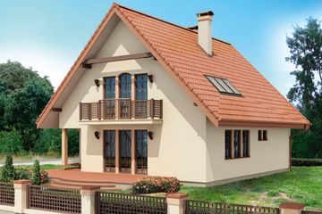  Projekt domu BOLEK (BSB1008) - projekt domu parterowego z poddaszem - Zdjęcie 2