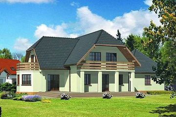  Projekt domu BM 19 (KRA1056) - projekt domu parterowego z poddaszem - Zdjęcie 2