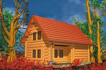  Projekt domu BR 104 (KRG1082) - projekt domu parterowego z poddaszem - Zdjęcie 1