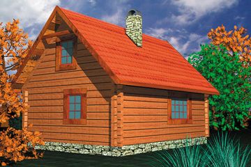  Projekt domu BR 104 (KRG1082) - projekt domu parterowego z poddaszem - Zdjęcie 2