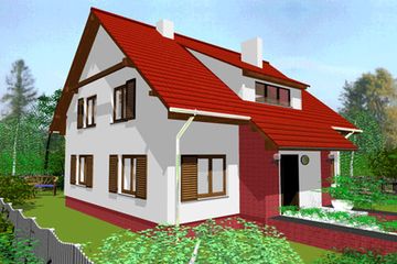  Projekt domu archiPOD JESIONEM (WRK1013) - projekt domu parterowego z poddaszem - Zdjęcie 1