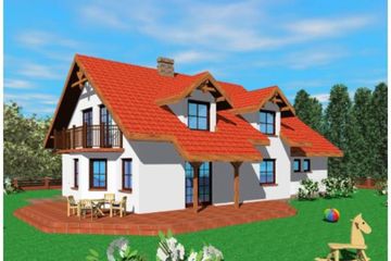  Projekt domu Pod (SLB1002) - projekt domu parterowego z poddaszem - Zdjęcie 2