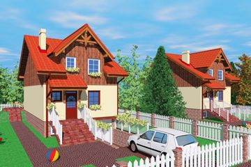  Projekt domu Tod (SLB1136) - projekt domu parterowego z poddaszem - Zdjęcie 2