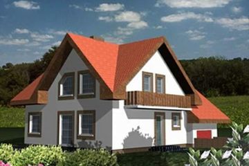  Projekt domu Jut (SLB1008) - projekt domu parterowego z poddaszem - Zdjęcie 1