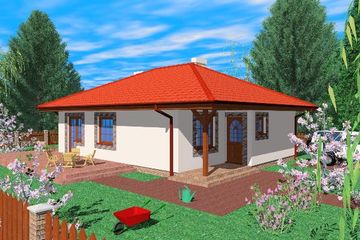  Projekt domu Gry (SLB1015) - projekt domu parterowego - Zdjęcie 1