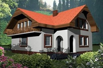  Projekt domu FUR (SLB1017) - projekt domu parterowego z poddaszem - Zdjęcie 2