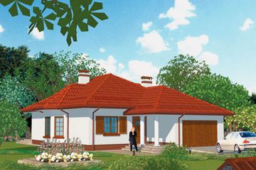  Projekt domu APS 145 (LUA1171) - projekt domu parterowego - Zdjęcie 1