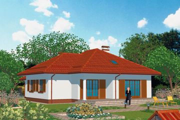  Projekt domu APS 145 (LUA1171) - projekt domu parterowego - Zdjęcie 2