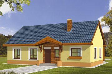  Projekt domu Zosia bez garażu (WRX1016) - projekt domu parterowego - Zdjęcie 2