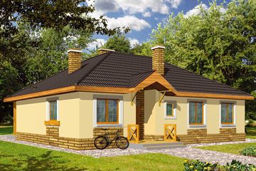  Projekt domu Milena bez garażu (WRX1018) - projekt domu parterowego - Zdjęcie 2