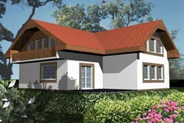 Projekt domu KAL (SLB1030) - projekt domu parterowego z poddaszem - Zdjęcie 2