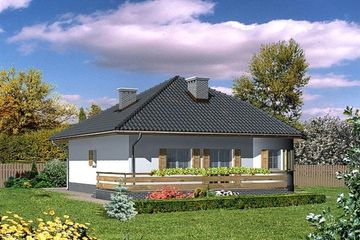  Projekt domu przy Morelowej (KRK1130) - projekt domu parterowego - Zdjęcie 1