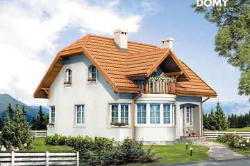  Projekt domu Aśka (BSA1230) - projekt domu parterowego z poddaszem - Zdjęcie 1