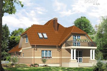  Projekt domu Bora 2 (BSA1239) - projekt domu parterowego z poddaszem - Zdjęcie 2