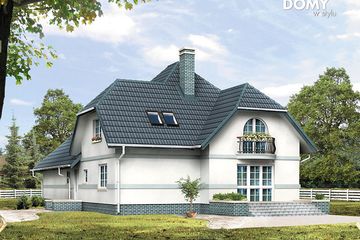  Projekt domu Bora 3 (BSA1240) - projekt domu parterowego z poddaszem - Zdjęcie 2