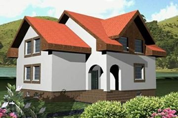  Projekt domu CHM 1 (SLB1040) - projekt domu parterowego z poddaszem - Zdjęcie 1