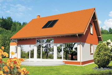  Projekt domu Ciepły P160 (WRB1194) - projekt domu parterowego z poddaszem - Zdjęcie 2