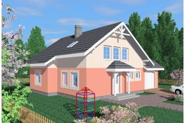  Projekt domu Sit (SLB1057) - projekt domu parterowego z poddaszem - Zdjęcie 1