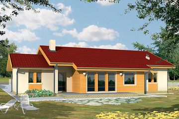  Projekt domu Emil z garażem (WRX1020) - projekt domu parterowego - Zdjęcie 1