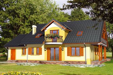  Projekt domu Dorotka II z garażem (WRX1025) - projekt domu parterowego z poddaszem - Zdjęcie 2