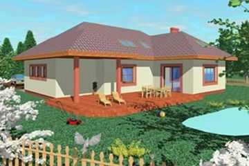  Projekt domu Klg (SLB1069) - projekt domu parterowego z poddaszem - Zdjęcie 2