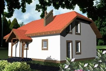  Projekt domu SZW (SLB1073) - projekt domu parterowego z poddaszem - Zdjęcie 1