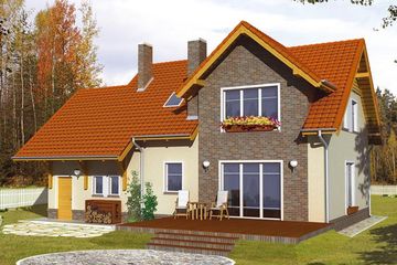  Projekt domu Grażka z garażem (WRX1031) - projekt domu parterowego z poddaszem - Zdjęcie 2