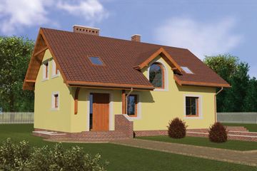  Projekt domu GALA (SLO1001) - projekt domu parterowego z poddaszem - Zdjęcie 1