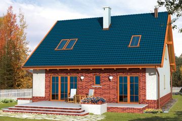  Projekt domu Słowik bez garażu (WRX1035) - projekt domu parterowego z poddaszem - Zdjęcie 2