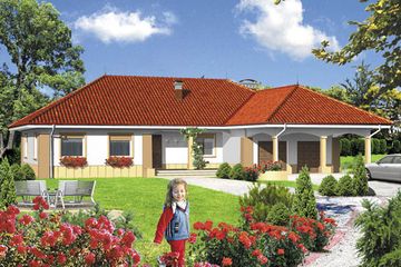  Projekt domu AR 159 (KRL1023) - projekt domu parterowego - Zdjęcie 2