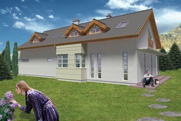  Projekt domu Ela (WRG1003) - projekt domu parterowego z poddaszem - Zdjęcie 2