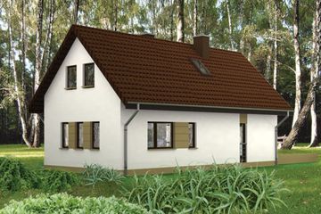  Projekt domu TK3 (WAK1003) - projekt domu parterowego z poddaszem - Zdjęcie 2