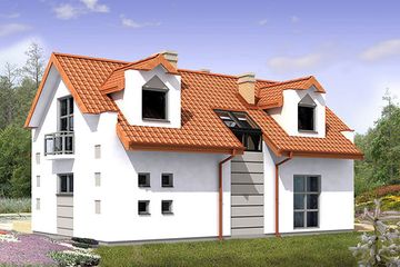  Projekt domu DRIADA II (BSB1048) - projekt domu parterowego z poddaszem - Zdjęcie 2