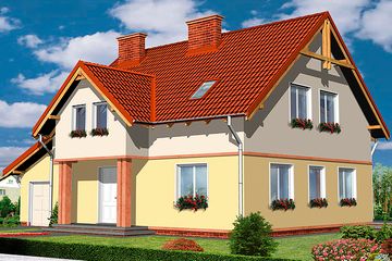  Projekt domu Ardore (KRH1188) - projekt domu parterowego z poddaszem - Zdjęcie 1