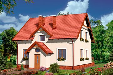  Projekt domu Grado II (KRH1216) - projekt domu parterowego z poddaszem - Zdjęcie 1