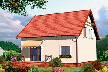  Projekt domu Grado II (KRH1216) - projekt domu parterowego z poddaszem - Zdjęcie 2