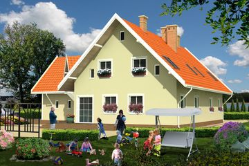  Projekt domu Triada II (KRH1240) - projekt domu parterowego z poddaszem - Zdjęcie 2