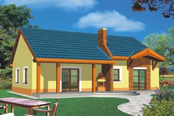  Projekt domu Zosia wersja B z garażem (WRX1040) - projekt domu parterowego z poddaszem - Zdjęcie 2