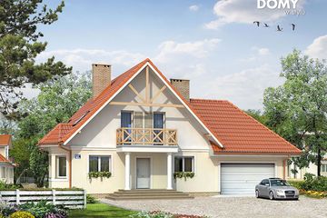  Projekt domu Berberys 3 (BSA1344) - projekt domu parterowego z poddaszem - Zdjęcie 1