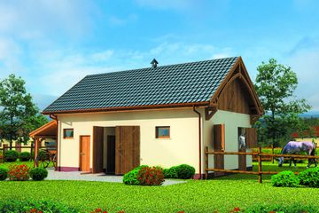  Projekt domu S2 (SLN1080) - projekt domu parterowego - Zdjęcie 1