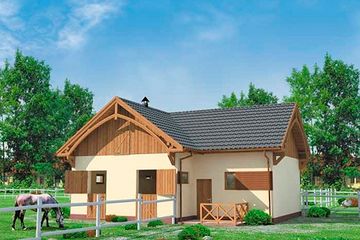  Projekt domu S8 (SLN1086) - projekt domu parterowego - Zdjęcie 1