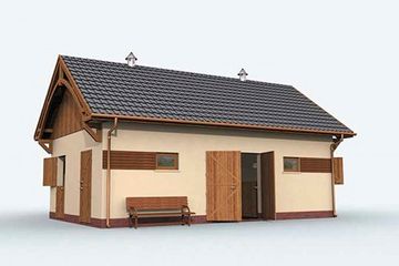  Projekt domu S8 (SLN1086) - projekt domu parterowego - Zdjęcie 2