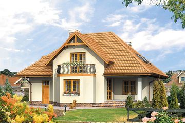  Projekt domu Gama (BSA1021) - projekt domu parterowego z poddaszem - Zdjęcie 2