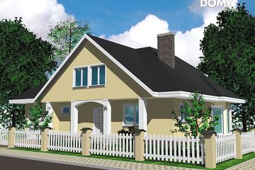  Projekt domu Nasturcja (BSA1023) - projekt domu parterowego z poddaszem - Zdjęcie 1