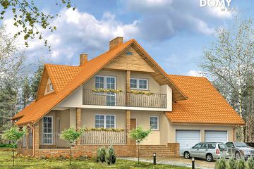  Projekt domu Polonez 2 (BSA1025) - projekt domu parterowego z poddaszem - Zdjęcie 1