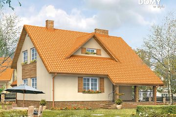  Projekt domu Polonez 2 (BSA1025) - projekt domu parterowego z poddaszem - Zdjęcie 2